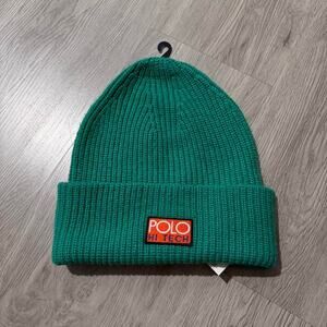 Polo Ralph Lauren Hi Tech Jumbo Cuffed Knit Beanie OSFA Green